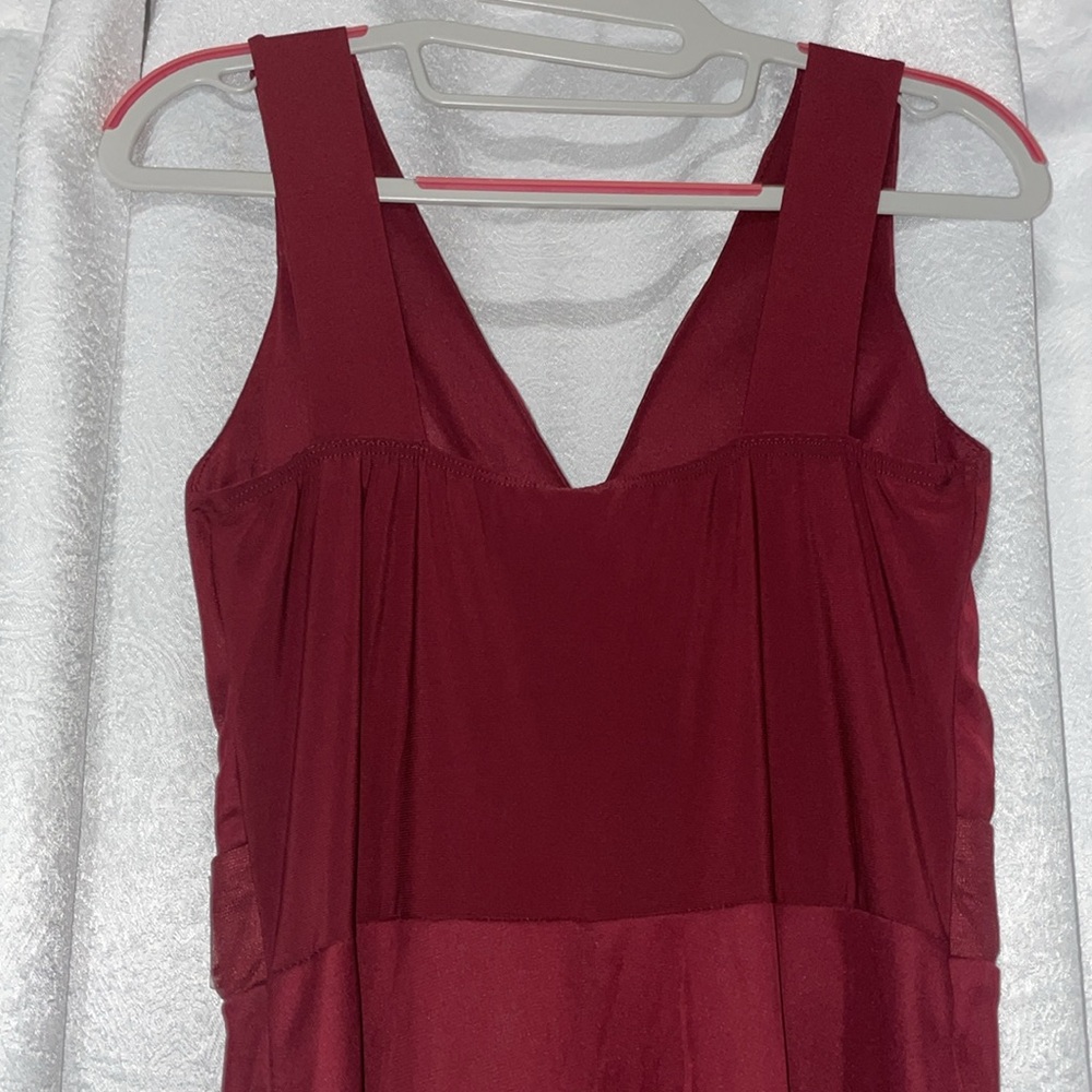 Maroon Cocktail Dress - Picture 5 of 6